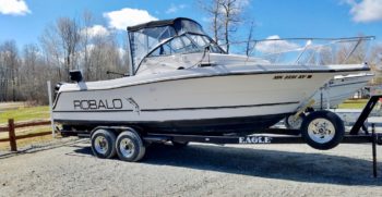 24' Robalo 2440 Walaround 1994 starboard looking pretty